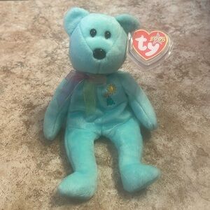 Ty Beanie Baby Ariel the Pediatric Aids Foundation Bear 2000